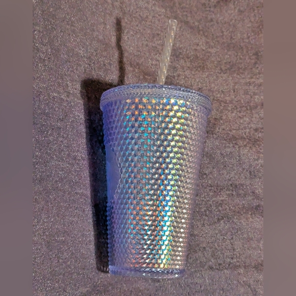 Starbucks Winter Clear Pearl Finish 16oz tumbler - Picture 2 of 5